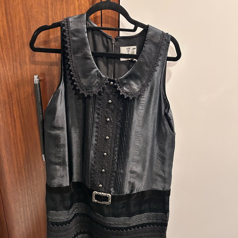 Anna Sui Black Sleeveless Dress